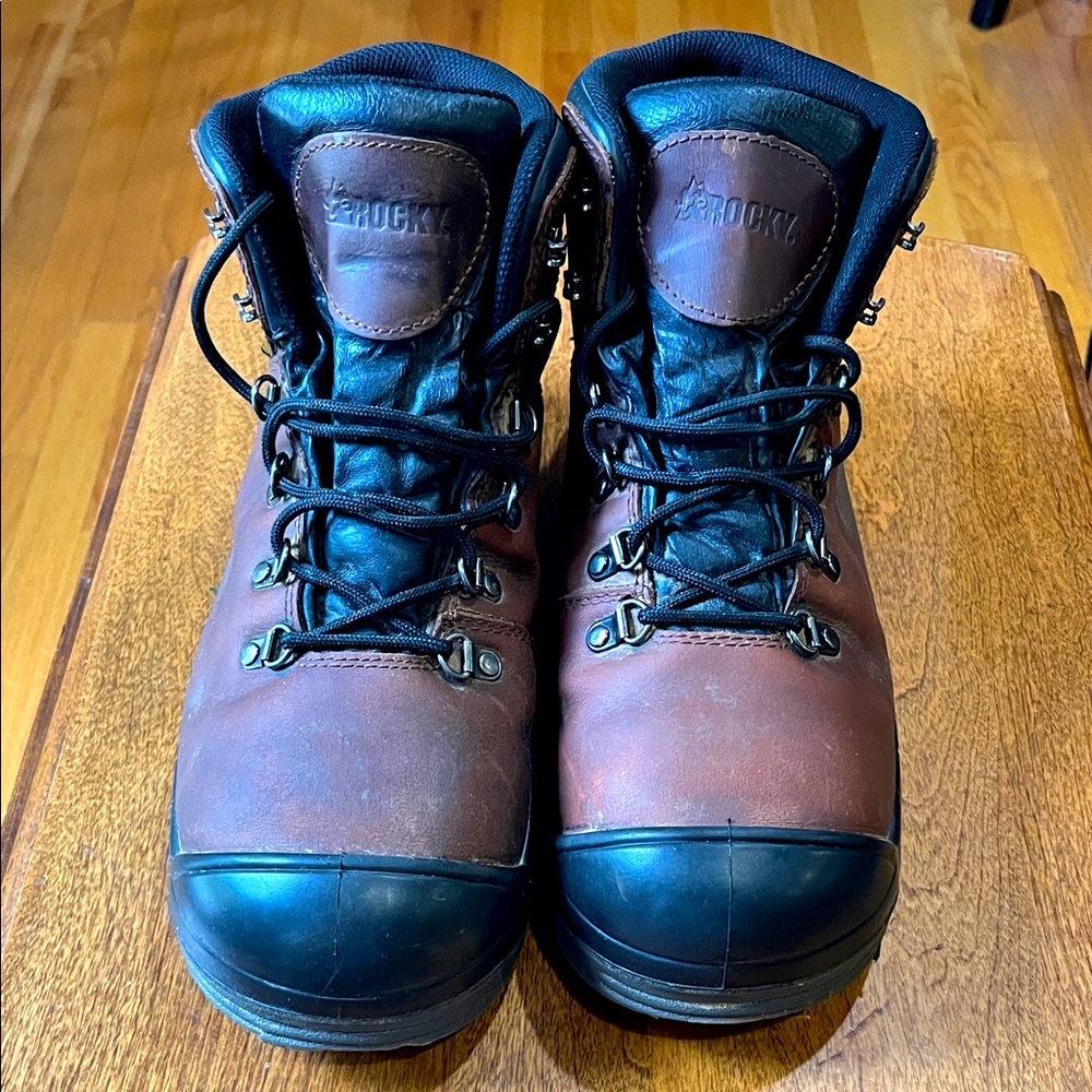 RockyWorkshop w/ composite toe and waterproof work/hike Boot.
